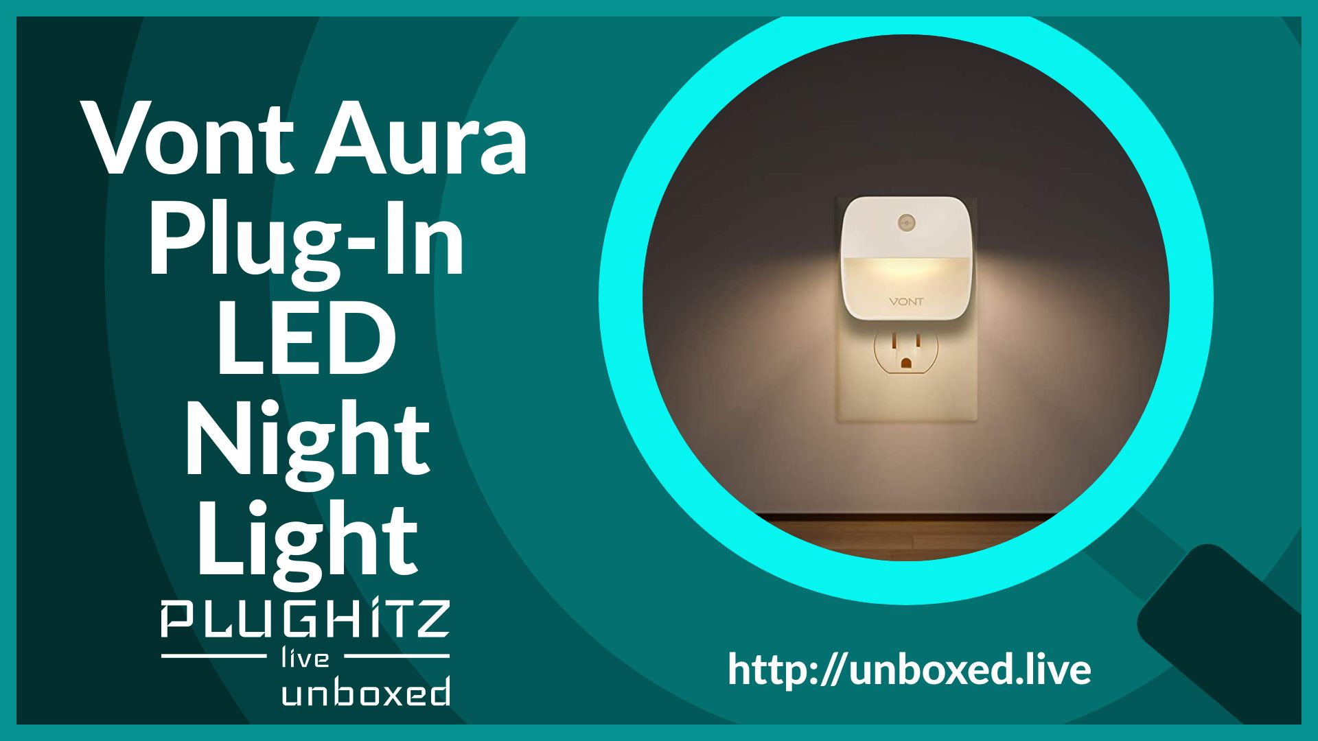 Vont Aura Plug-In LED Night Light with Light Sensor