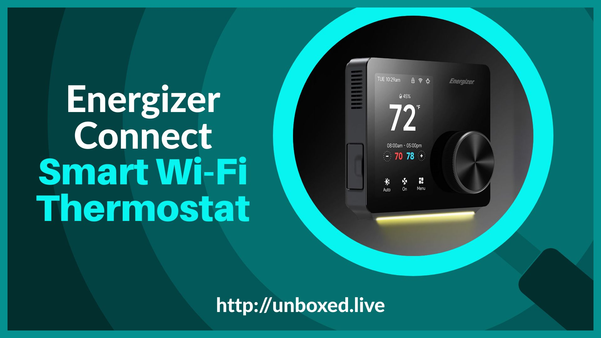 Energizer Connect Smart Wi-Fi Thermostat Unboxed: Parts & Features
